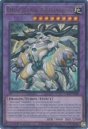 Dracotail Arthalion (JUSH-EN006) - Justice Hunters 1st Edition Justice Hunters Yugioh Single  Squirtle Squad Card Shop.