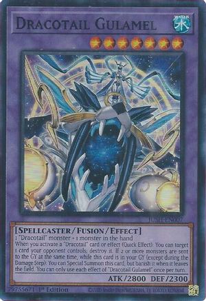 Dracotail Gulamel (Super Rare) (JUSH-EN007) - Justice Hunters 1st Edition Justice Hunters Yugioh Single  Squirtle Squad Card Shop.