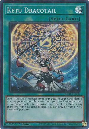 Ketu Dracotail (JUSH-EN008) - Justice Hunters 1st Edition Justice Hunters Yugioh Single  Squirtle Squad Card Shop.