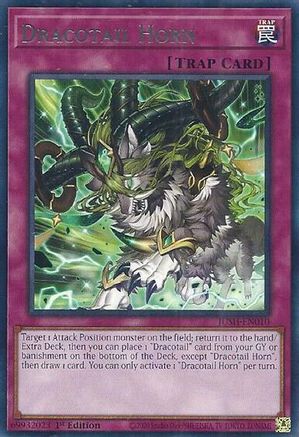 Dracotail Horn (JUSH-EN010) - Justice Hunters 1st Edition Justice Hunters Yugioh Single  Squirtle Squad Card Shop.