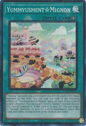 YummyusmentMignon (Super Rare) (JUSH-EN023) - Justice Hunters 1st Edition Justice Hunters Yugioh Single  Squirtle Squad Card Shop.