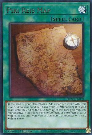 Piri Reis Map (JUSH-EN030) - Justice Hunters 1st Edition Justice Hunters Yugioh Single  Squirtle Squad Card Shop.