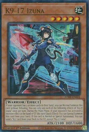 K9-17 Izuna (JUSH-EN031) - Justice Hunters 1st Edition Justice Hunters Yugioh Single  Squirtle Squad Card Shop.