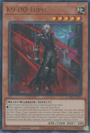 K9-00 Lupis (JUSH-EN034) - Justice Hunters 1st Edition Justice Hunters Yugioh Single  Squirtle Squad Card Shop.