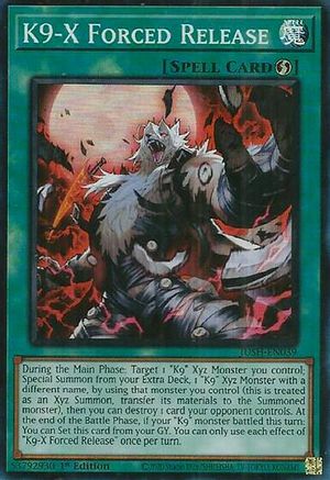 K9-X Forced Release (JUSH-EN039) - Justice Hunters 1st Edition Justice Hunters Yugioh Single  Squirtle Squad Card Shop.