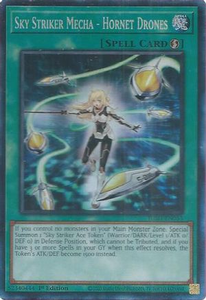 Sky Striker Mecha - Hornet Drones (CR) (JUSH-EN053) - Justice Hunters 1st Edition Justice Hunters Yugioh Single  Squirtle Squad Card Shop.