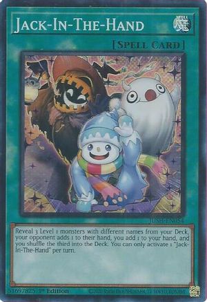 Jack-In-The-Hand (Super Rare) (JUSH-EN054) - Justice Hunters 1st Edition Justice Hunters Yugioh Single  Squirtle Squad Card Shop.