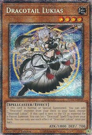 Dracotail Lukias (Starlight Rare) (JUSH-EN001) - Justice Hunters 1st Edition Justice Hunters Yugioh Single  Squirtle Squad Card Shop.