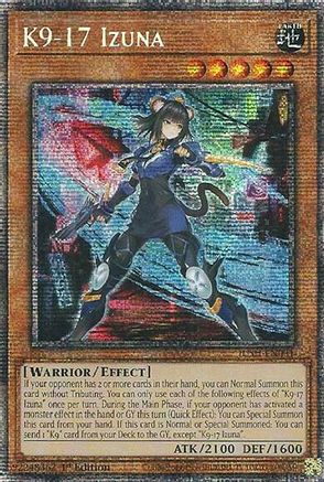 K9-17 Izuna (Starlight Rare) (JUSH-EN031) - Justice Hunters 1st Edition Justice Hunters Yugioh Single  Squirtle Squad Card Shop.