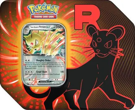 Team Rocket Tin [Team Rocket's Persian ex] Miscellaneous Cards & Products Pokemon Sealed  Squirtle Squad Card Shop.
