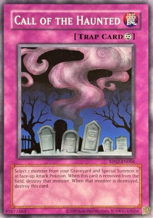 Call of the Haunted (RP02-EN006) - Retro Pack 2 (2020 Date Reprint) Unlimited Retro Pack 2 (2020 Date Reprint) Yugioh Single  Squirtle Squad Card Shop.