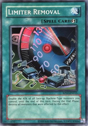 Limiter Removal (RP02-EN015) - Retro Pack 2 (2020 Date Reprint) Unlimited Retro Pack 2 (2020 Date Reprint) Yugioh Single  Squirtle Squad Card Shop.