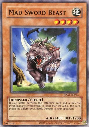 Mad Sword Beast (RP02-EN023) - Retro Pack 2 (2020 Date Reprint) Unlimited Retro Pack 2 (2020 Date Reprint) Yugioh Single  Squirtle Squad Card Shop.