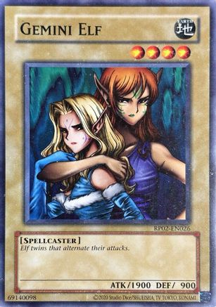 Gemini Elf (RP02-EN026) - Retro Pack 2 (2020 Date Reprint) Unlimited Retro Pack 2 (2020 Date Reprint) Yugioh Single  Squirtle Squad Card Shop.