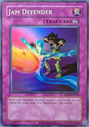 Jam Defender (RP02-EN036) - Retro Pack 2 (2020 Date Reprint) Unlimited Retro Pack 2 (2020 Date Reprint) Yugioh Single  Squirtle Squad Card Shop.