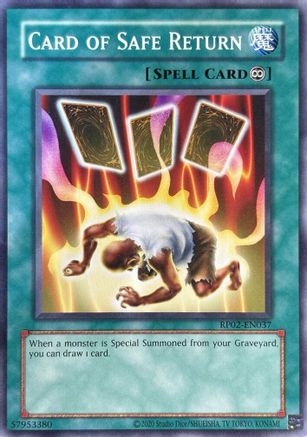 Card of Safe Return (RP02-EN037) - Retro Pack 2 (2020 Date Reprint) Unlimited Retro Pack 2 (2020 Date Reprint) Yugioh Single  Squirtle Squad Card Shop.
