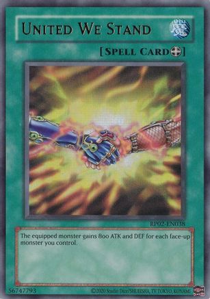 United We Stand (RP02-EN038) - Retro Pack 2 (2020 Date Reprint) Unlimited Retro Pack 2 (2020 Date Reprint) Yugioh Single  Squirtle Squad Card Shop.