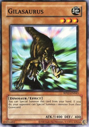 Gilasaurus (RP02-EN043) - Retro Pack 2 (2020 Date Reprint) Unlimited Retro Pack 2 (2020 Date Reprint) Yugioh Single  Squirtle Squad Card Shop.