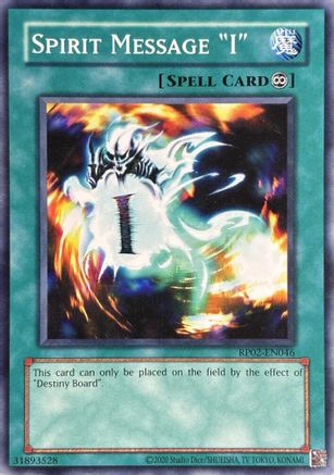 Spirit Message "I" (RP02-EN046) - Retro Pack 2 (2020 Date Reprint) Unlimited Retro Pack 2 (2020 Date Reprint) Yugioh Single  Squirtle Squad Card Shop.