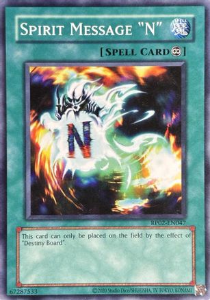 Spirit Message "N" (RP02-EN047) - Retro Pack 2 (2020 Date Reprint) Unlimited Retro Pack 2 (2020 Date Reprint) Yugioh Single  Squirtle Squad Card Shop.
