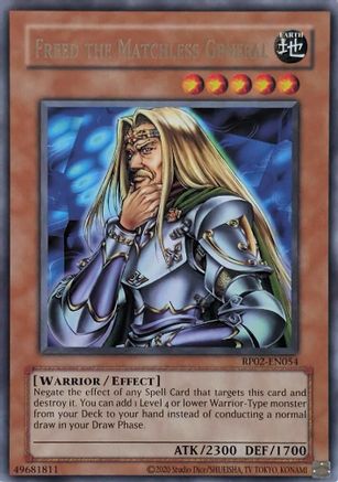 Freed the Matchless General (RP02-EN054) - Retro Pack 2 (2020 Date Reprint) Unlimited Retro Pack 2 (2020 Date Reprint) Yugioh Single  Squirtle Squad Card Shop.