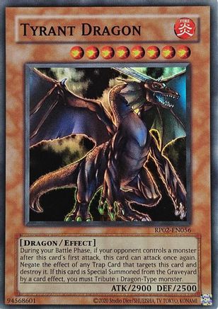 Tyrant Dragon (RP02-EN056) - Retro Pack 2 (2020 Date Reprint) Unlimited Retro Pack 2 (2020 Date Reprint) Yugioh Single  Squirtle Squad Card Shop.
