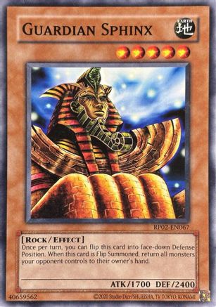 Guardian Sphinx (RP02-EN067) - Retro Pack 2 (2020 Date Reprint) Unlimited Retro Pack 2 (2020 Date Reprint) Yugioh Single  Squirtle Squad Card Shop.
