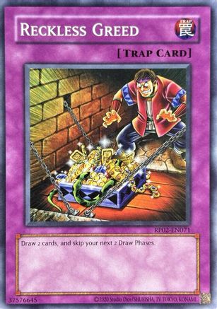 Reckless Greed (RP02-EN071) - Retro Pack 2 (2020 Date Reprint) Unlimited Retro Pack 2 (2020 Date Reprint) Yugioh Single  Squirtle Squad Card Shop.