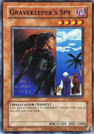 Gravekeeper's Spy (RP02-EN075) - Retro Pack 2 (2020 Date Reprint) Unlimited Retro Pack 2 (2020 Date Reprint) Yugioh Single  Squirtle Squad Card Shop.