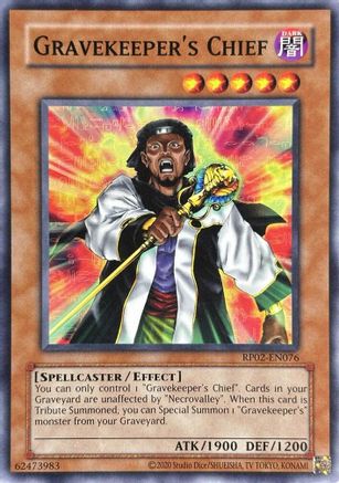 Gravekeeper's Chief (RP02-EN076) - Retro Pack 2 (2020 Date Reprint) Unlimited Retro Pack 2 (2020 Date Reprint) Yugioh Single  Squirtle Squad Card Shop.