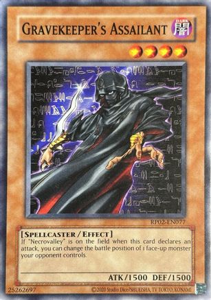 Gravekeeper's Assailant (RP02-EN077) - Retro Pack 2 (2020 Date Reprint) Unlimited Retro Pack 2 (2020 Date Reprint) Yugioh Single  Squirtle Squad Card Shop.
