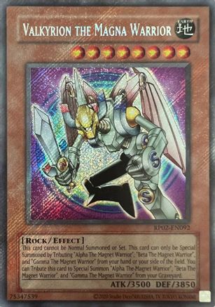 Valkyrion the Magna Warrior (RP02-EN092) - Retro Pack 2 (2020 Date Reprint) Unlimited Retro Pack 2 (2020 Date Reprint) Yugioh Single  Squirtle Squad Card Shop.
