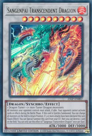 Sangenpai Transcendent Dragion (25LP-EN007) - Limited Pack World Championship 2025 Limited Limited Pack World Championship 2025 Yugioh Single  Squirtle Squad Card Shop.