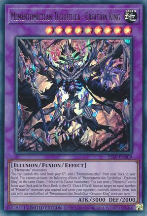 Mementomictlan Tecuhtlica - Creation King (25LP-EN009) - Limited Pack World Championship 2025 Limited Limited Pack World Championship 2025 Yugioh Single  Squirtle Squad Card Shop.