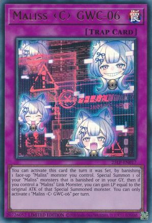 Maliss C GWC-06 (25LP-EN017) - Limited Pack World Championship 2025 Limited Limited Pack World Championship 2025 Yugioh Single  Squirtle Squad Card Shop.