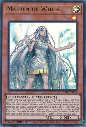 Maiden of White (25LP-EN018) - Limited Pack World Championship 2025 Limited Limited Pack World Championship 2025 Yugioh Single  Squirtle Squad Card Shop.