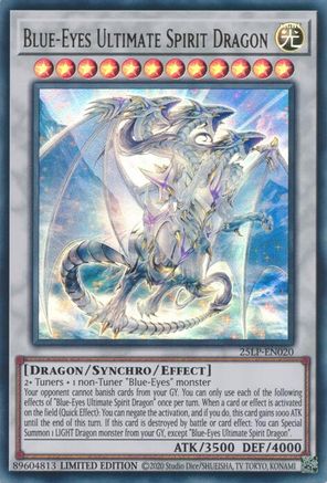 Blue-Eyes Ultimate Spirit Dragon (25LP-EN020) - Limited Pack World Championship 2025 Limited Limited Pack World Championship 2025 Yugioh Single  Squirtle Squad Card Shop.