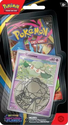 Phantasmal Flames Single Pack Blister [Cottonee] ME02: Phantasmal Flames Pokemon Sealed  Squirtle Squad Card Shop.