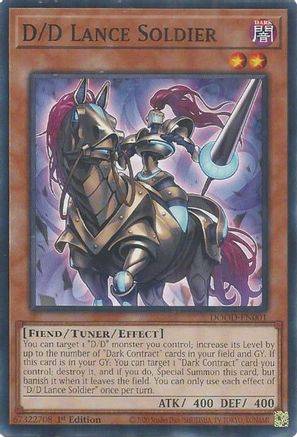 D/D Lance Soldier (DOOD-EN001) - Doom of Dimensions 1st Edition Doom of Dimensions Yugioh Single  Squirtle Squad Card Shop.