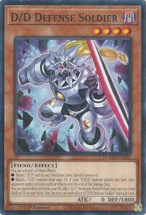 D/D Defense Soldier (DOOD-EN002) - Doom of Dimensions 1st Edition Doom of Dimensions Yugioh Single  Squirtle Squad Card Shop.