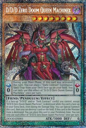D/D/D Zero Doom Queen Machinex (Starlight Rare) (DOOD-EN003) - Doom of Dimensions 1st Edition Doom of Dimensions Yugioh Single  Squirtle Squad Card Shop.