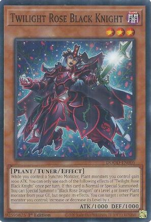Twilight Rose Black Knight (DOOD-EN005) - Doom of Dimensions 1st Edition Doom of Dimensions Yugioh Single  Squirtle Squad Card Shop.