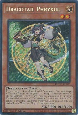 Dracotail Phryxul (DOOD-EN023) - Doom of Dimensions 1st Edition Doom of Dimensions Yugioh Single  Squirtle Squad Card Shop.