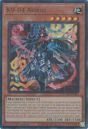 K9-04 Noroi (DOOD-EN025) - Doom of Dimensions 1st Edition Doom of Dimensions Yugioh Single  Squirtle Squad Card Shop.