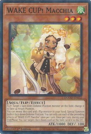 WAKE CUP! Macchia (DOOD-EN032) - Doom of Dimensions 1st Edition Doom of Dimensions Yugioh Single  Squirtle Squad Card Shop.