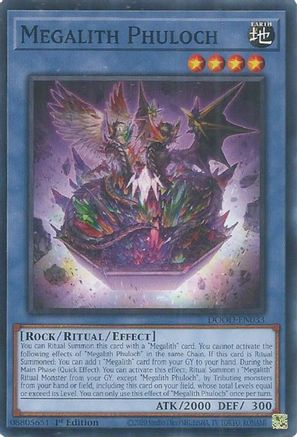 Megalith Phuloch (DOOD-EN033) - Doom of Dimensions 1st Edition Doom of Dimensions Yugioh Single  Squirtle Squad Card Shop.