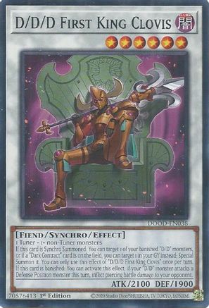 D/D/D First King Clovis (DOOD-EN038) - Doom of Dimensions 1st Edition Doom of Dimensions Yugioh Single  Squirtle Squad Card Shop.