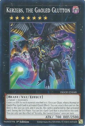 Kerzebs, the Gaoled Glutton (DOOD-EN048) - Doom of Dimensions 1st Edition Doom of Dimensions Yugioh Single  Squirtle Squad Card Shop.