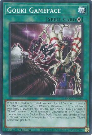 Gouki Gameface (DOOD-EN056) - Doom of Dimensions 1st Edition Doom of Dimensions Yugioh Single  Squirtle Squad Card Shop.