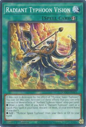 Radiant Typhoon Vision (DOOD-EN063) - Doom of Dimensions 1st Edition Doom of Dimensions Yugioh Single  Squirtle Squad Card Shop.